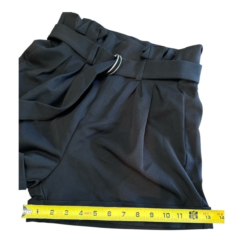 Shoe Dazzle Black High Waist Shorts with Belt - Picture 8 of 8
